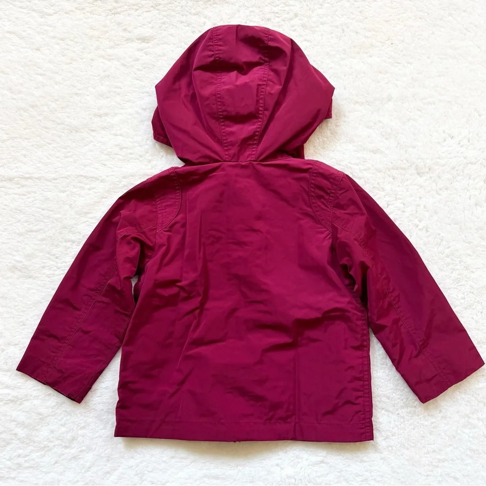 Burberry Baby Girls Jacket 12m Nova Check Berry Pink Hooded Kids Bag Foldable